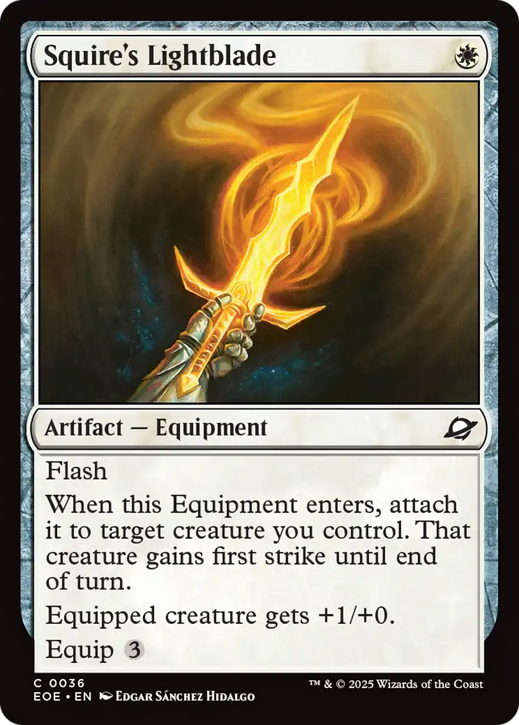 Squire's Lightblade [Edge of Eternities] - Destination Retro