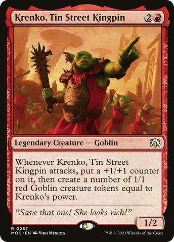 Krenko, Tin Street Kingpin [March of the Machine Commander] - Destination Retro