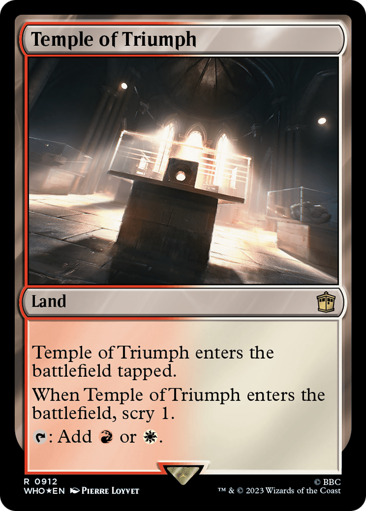 Temple of Triumph (Surge Foil) [Doctor Who] - Destination Retro