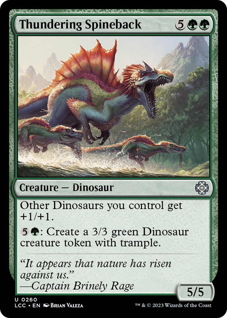 Thundering Spineback [The Lost Caverns of Ixalan Commander] - Destination Retro