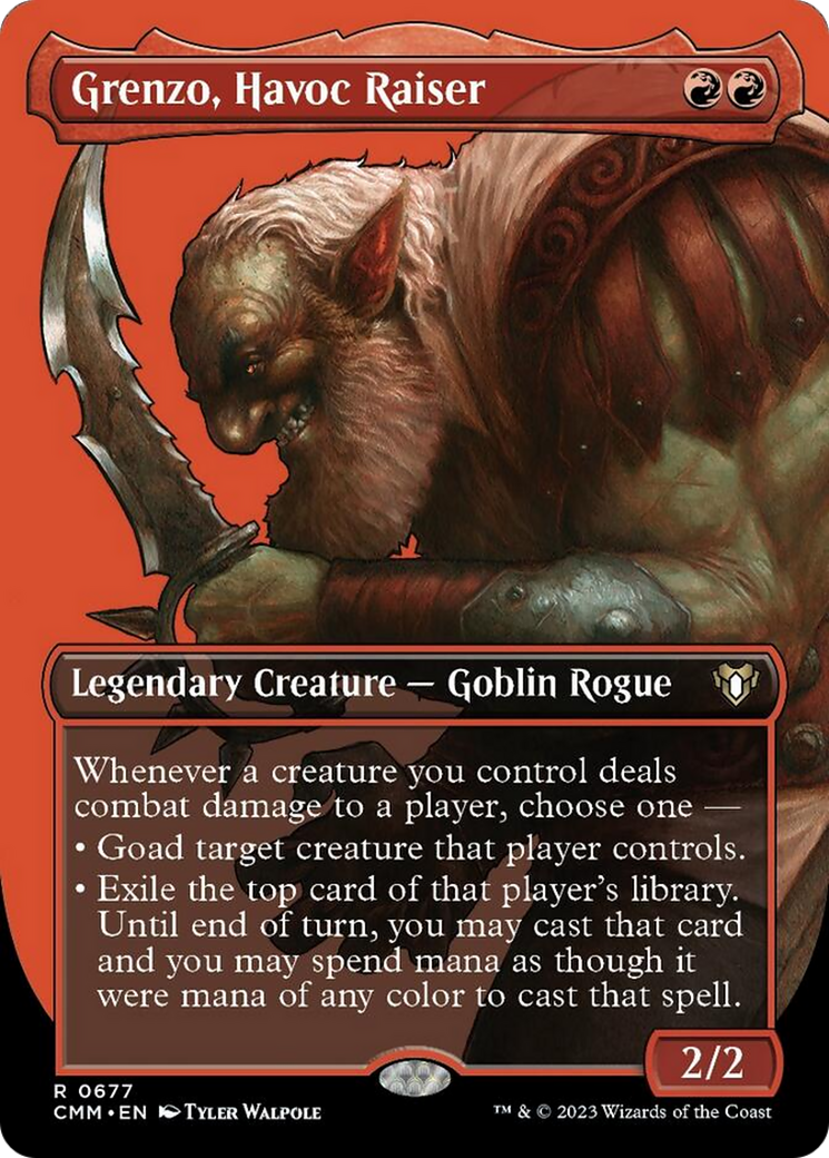 Grenzo, Havoc Raiser (Borderless Profile) [Commander Masters] - Destination Retro