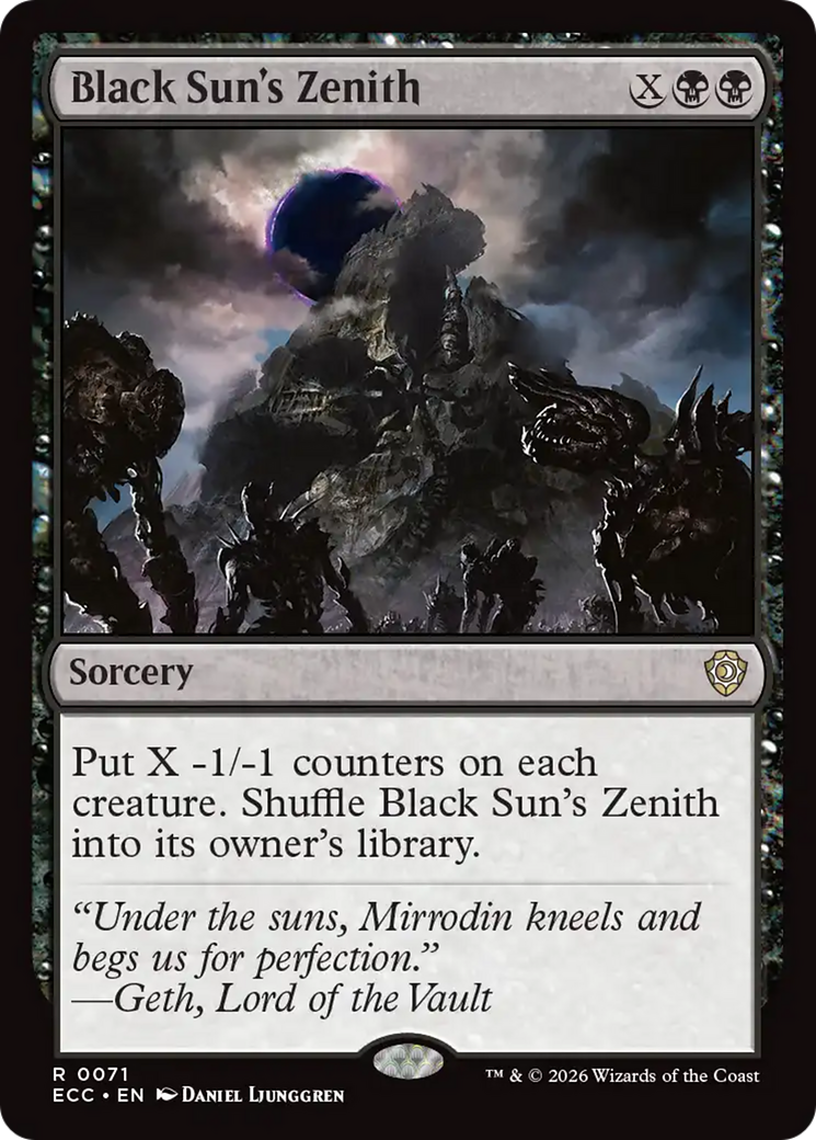 Black Sun's Zenith [Lorwyn Eclipsed Commander] - Destination Retro