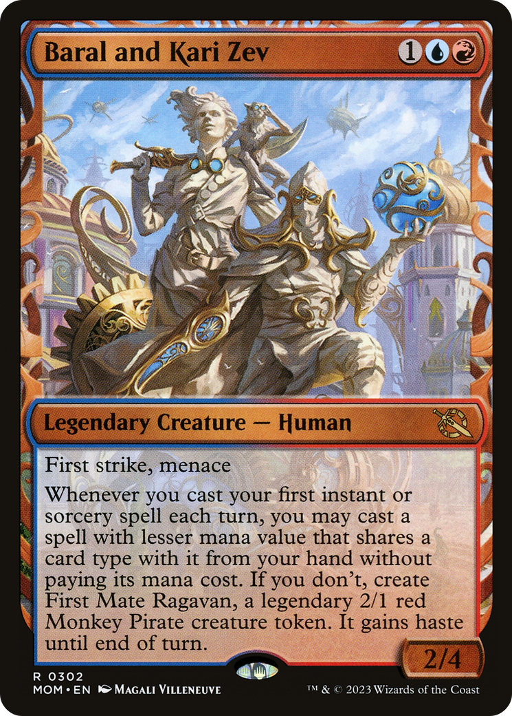Baral and Kari Zev (Showcase Planar Booster Fun) [March of the Machine] - Destination Retro