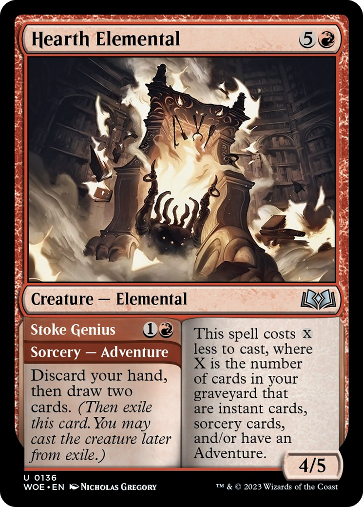 Hearth Elemental // Stoke Genius [Wilds of Eldraine] - Destination Retro