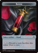 Zombie (0010) // Blood Double-Sided Token [Innistrad Remastered Tokens] - Destination Retro