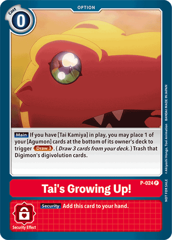 Tai's Growing Up! [P-024] [Promotional Cards] - Destination Retro