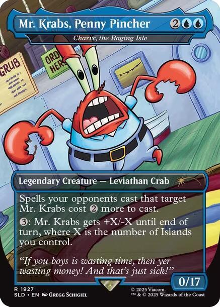 Mr. Krabs, Penny Pincher - Charix, the Raging Isle [Secret Lair Drop Series] - Destination Retro