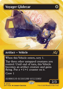 Voyager Glidecar (Borderless) (First-Place Foil) [Aetherdrift] - Destination Retro