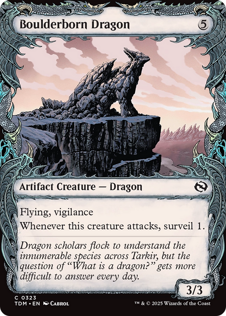 Boulderborn Dragon (Showcase) [Tarkir: Dragonstorm] - Destination Retro