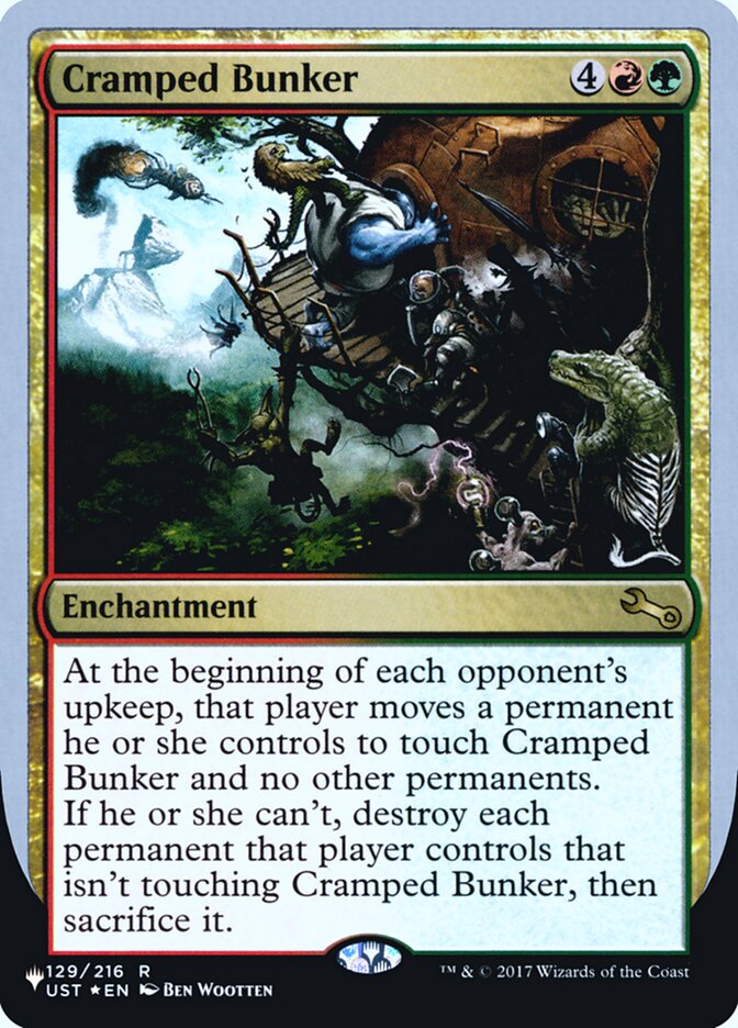 Cramped Bunker (Unfinity Foil Edition) [The List] - Destination Retro