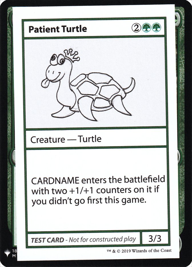 Patient Turtle [Mystery Booster Playtest Cards] - Destination Retro