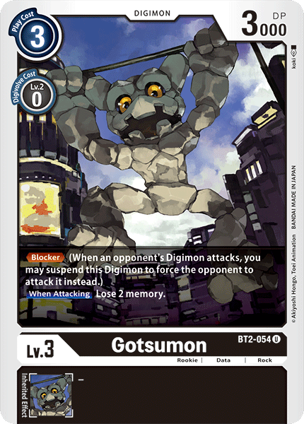Gotsumon [BT2-054] [Release Special Booster Ver.1.0] - Destination Retro