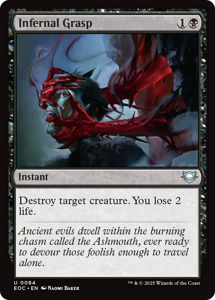 Infernal Grasp [Edge of Eternities Commander] - Destination Retro