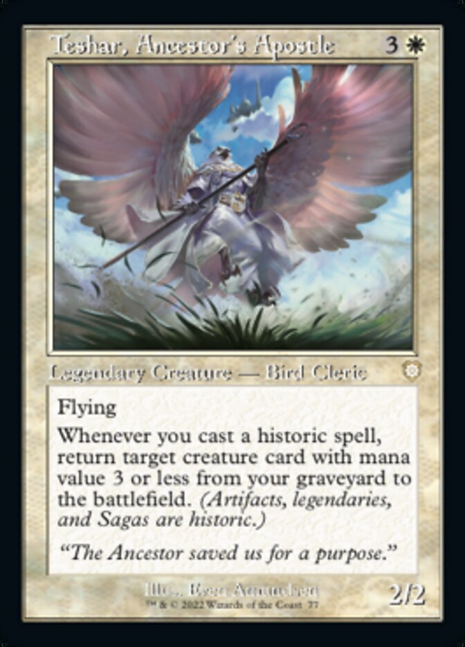 Teshar, Ancestor's Apostle (Retro) [The Brothers' War Commander] - Destination Retro