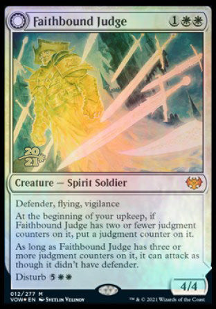 Faithbound Judge // Sinner's Judgment [Innistrad: Crimson Vow Prerelease Promos] - Destination Retro