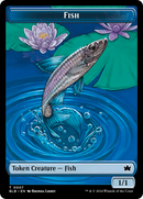 Rabbit // Fish Double-Sided Token [Bloomburrow Tokens] - Destination Retro