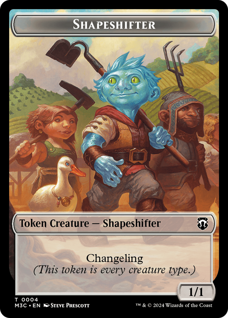 Shapeshifter (0004) // Copy Double-Sided Token [Modern Horizons 3 Commander Tokens] - Destination Retro