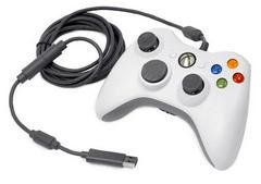 White Xbox 360 Wired Controller - Xbox 360 - Destination Retro