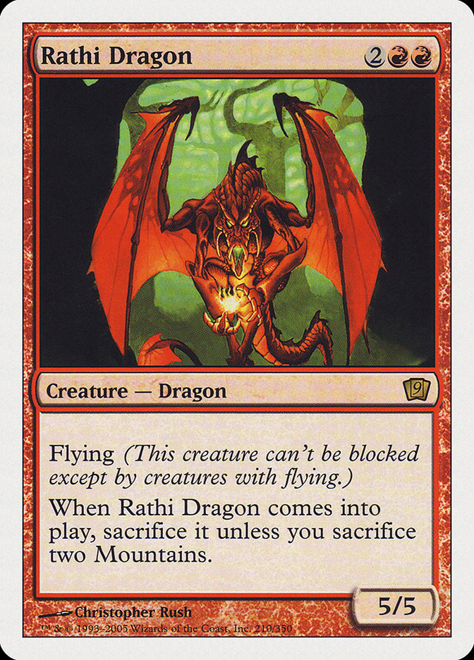 Rathi Dragon (9th Edition) [Oversize Cards] - Destination Retro