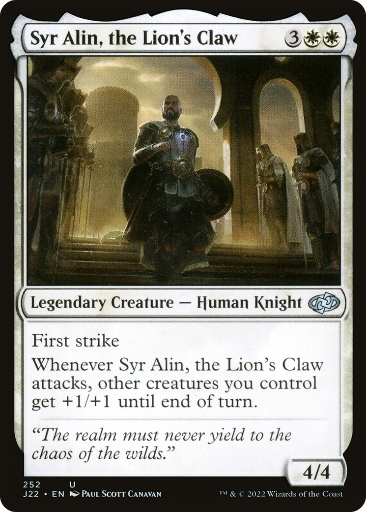 Syr Alin, the Lion's Claw [Jumpstart 2022] - Destination Retro