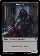 Assassin // Food Double-Sided Token [Outlaws of Thunder Junction Commander Tokens] - Destination Retro