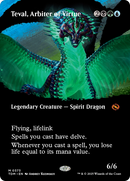 Teval, Arbiter of Virtue (Borderless) [Tarkir: Dragonstorm] - Destination Retro