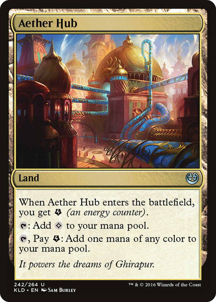 Aether Hub (Ripple Foil) [Modern Horizons 3 Commander] - Destination Retro