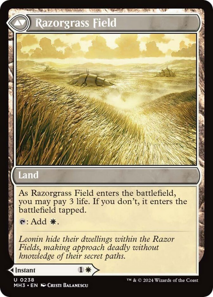 Razorgrass Ambush // Razorgrass Field [Modern Horizons 3] - Destination Retro