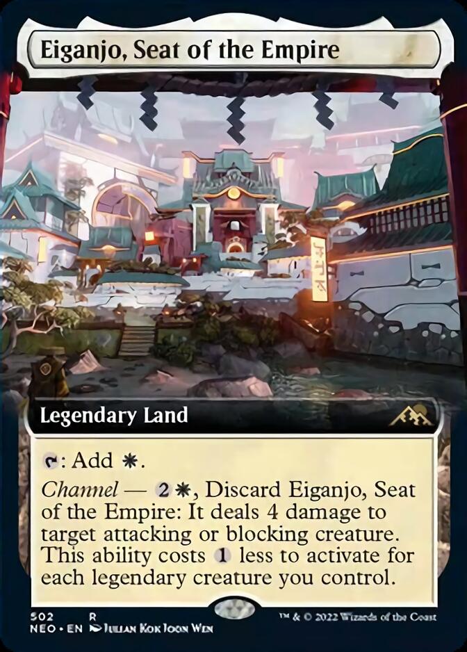 Eiganjo, Seat of the Empire (Extended Art) [Kamigawa: Neon Dynasty] - Destination Retro