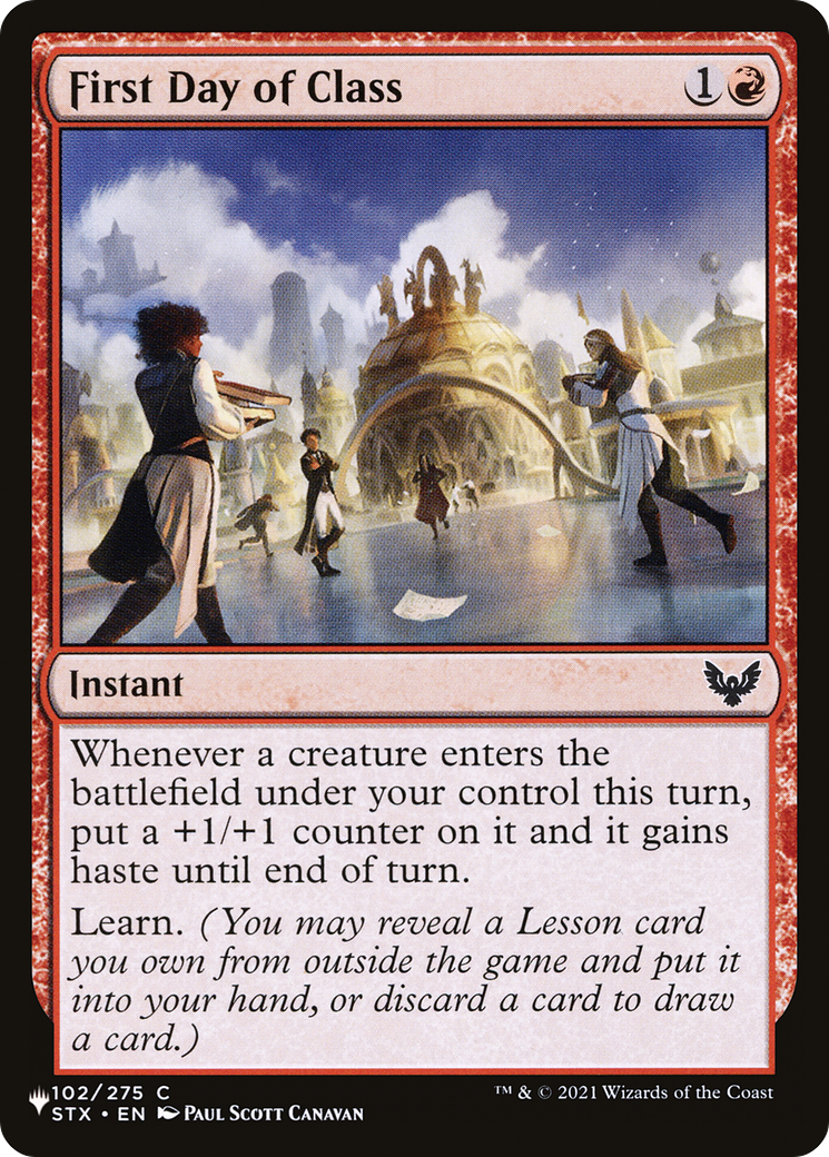 First Day of Class [The List] - Destination Retro