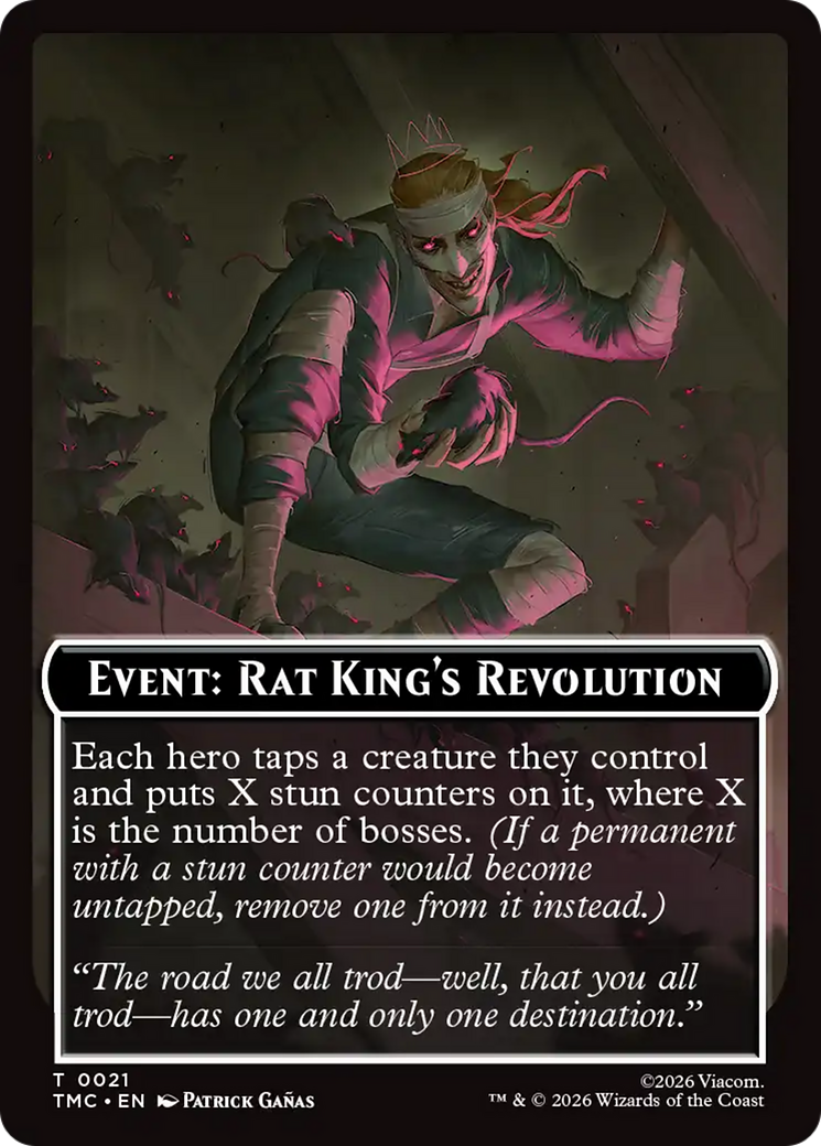 Event: Rat King's Revolution [Teenage Mutant Ninja Turtles Commander Tokens] - Destination Retro