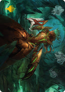 Glissa Sunslayer Art Card (Gold-Stamped Signature) [Phyrexia: All Will Be One Art Series] - Destination Retro