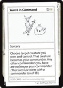 You're in Command (2021 Edition) [Mystery Booster Playtest Cards] - Destination Retro