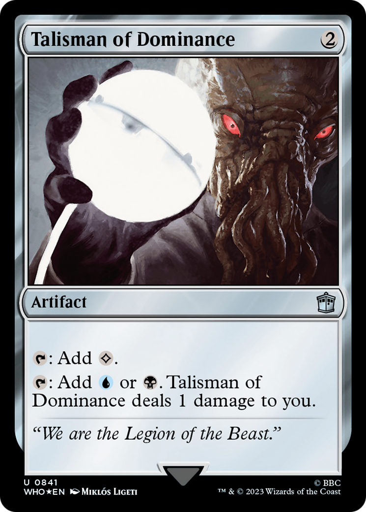 Talisman of Dominance (Surge Foil) [Doctor Who] - Destination Retro