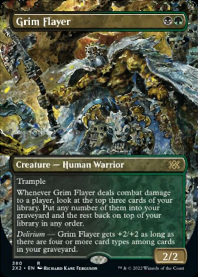 Grim Flayer (Borderless Alternate Art) [Double Masters 2022] - Destination Retro