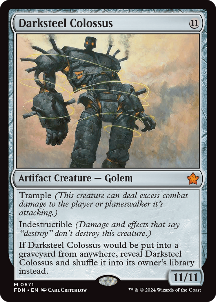 Darksteel Colossus [Foundations] - Destination Retro