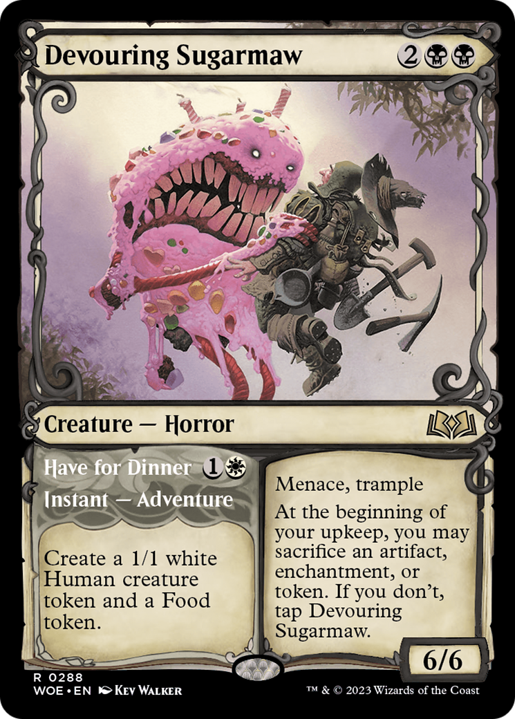 Devouring Sugarmaw // Have For Dinner (Showcase) [Wilds of Eldraine] - Destination Retro