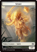 Spirit (0008) // Spirit (0009) Double-Sided Token [Tarkir: Dragonstorm Tokens] - Destination Retro