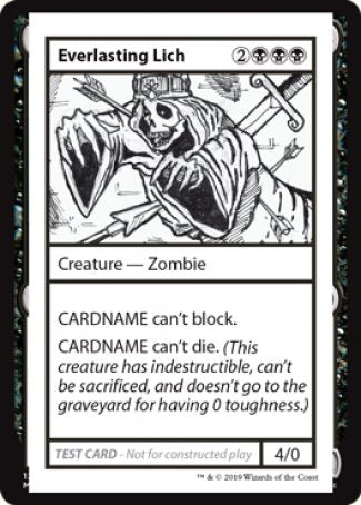 Everlasting Lich (2021 Edition) [Mystery Booster Playtest Cards] - Destination Retro