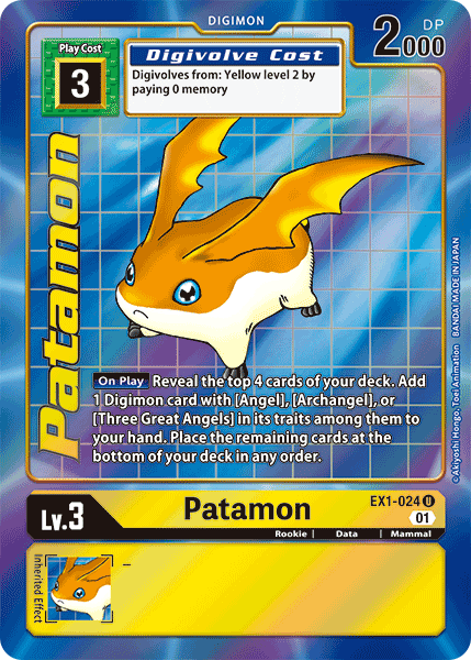 Patamon [EX1-024] (Alternate Art) [Classic Collection] - Destination Retro