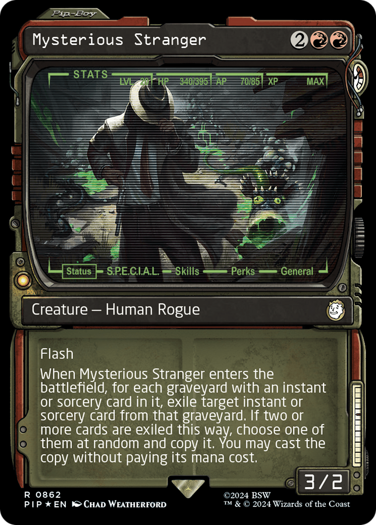 Mysterious Stranger (Showcase) (Surge Foil) [Fallout] - Destination Retro