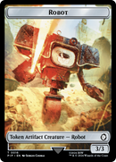Robot // Food (0014) Double-Sided Token [Fallout Tokens] - Destination Retro