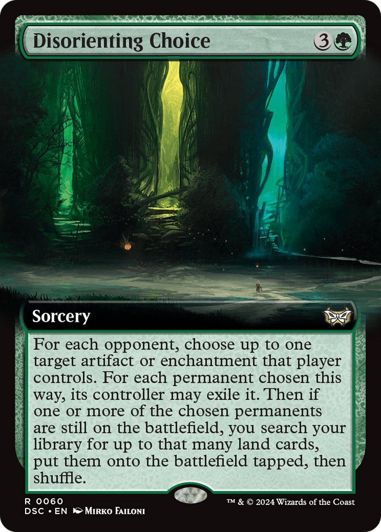 Disorienting Choice (Extended Art) [Duskmourn: House of Horror Commander] - Destination Retro