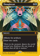 Thoughtcast (Borderless) (First-Place Foil) [Aetherdrift Special Guests] - Destination Retro