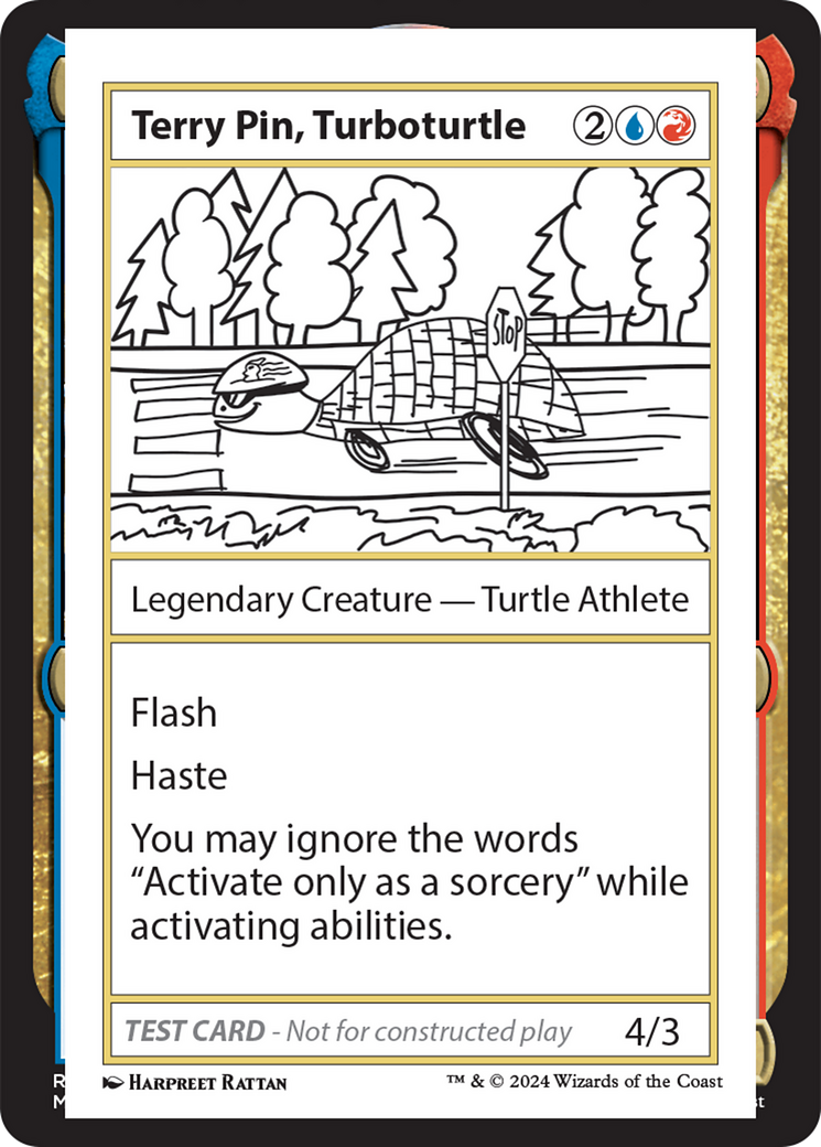 Terry Pin, Turboturtle [Mystery Booster 2 Playtest Cards] - Destination Retro