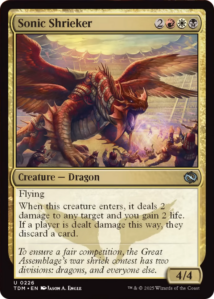 Sonic Shrieker [Tarkir: Dragonstorm] - Destination Retro
