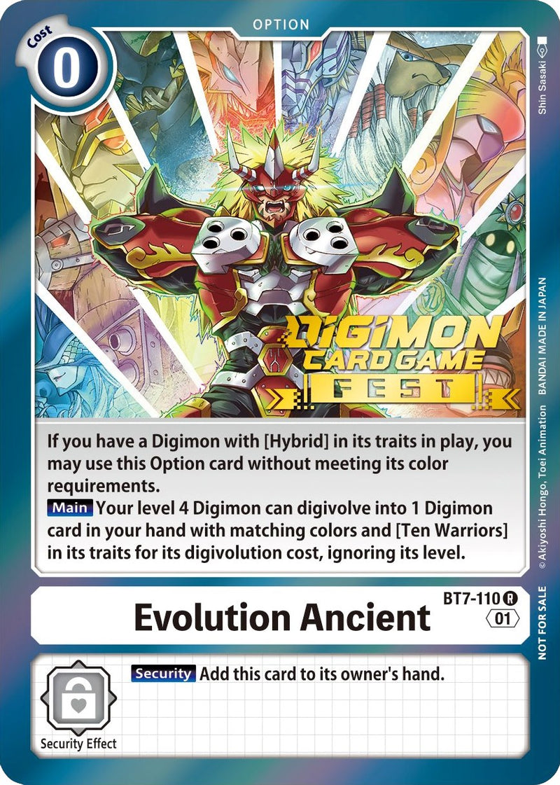 Evolution Ancient [BT7-110] (Digimon Card Game Fest 2022) [Next Adventure Promos] - Destination Retro