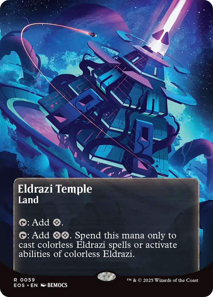 Eldrazi Temple (0059) (Borderless) [Edge of Eternities: Stellar Sights] - Destination Retro