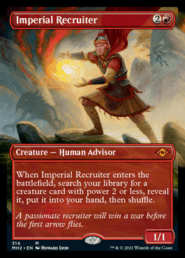 Imperial Recruiter (Borderless Alternate Art) [Modern Horizons 2] - Destination Retro