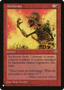 Incinerate [The List] - Destination Retro